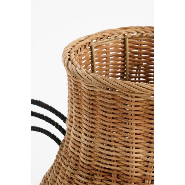 Mica Decorations Fabiola Rattan Decorative Vase - Light Brown - H43 cm