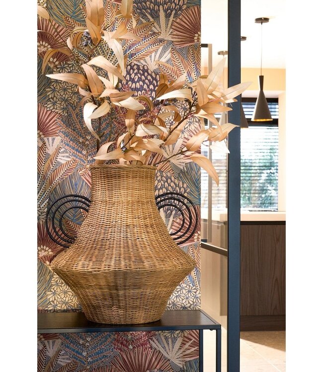 Decoratieve vaas Lichtbruin 1Rotan hout