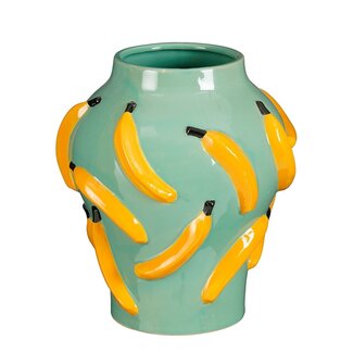 Mica Decorations Moza Ceramic Vase - Green - H30 cm