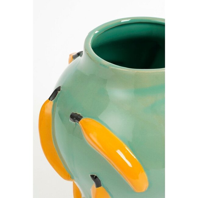 Mica Decorations Moza Vase aus Keramik - Grün - H30 cm