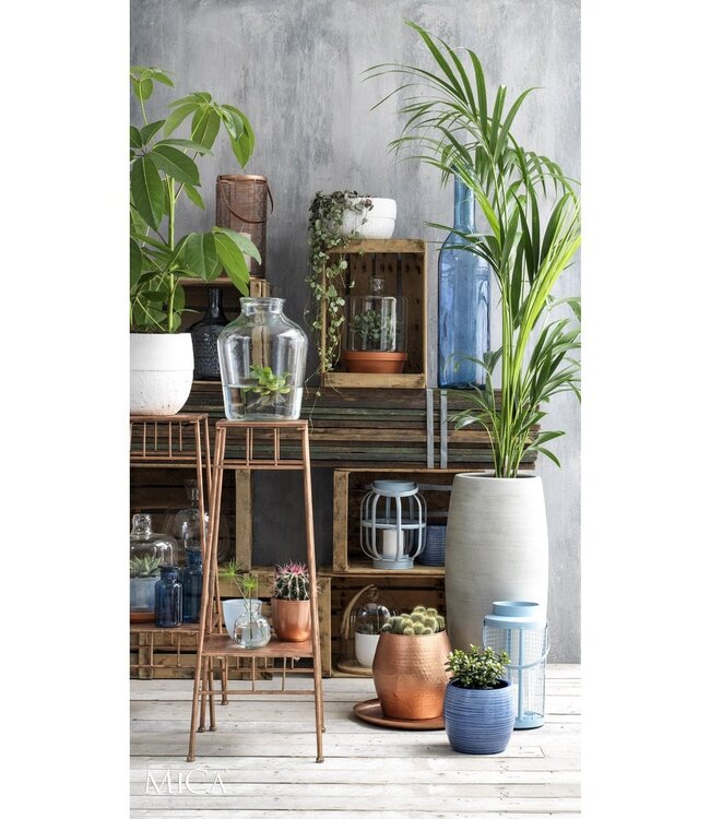 Decoratieve fles Lichtblauw 1Glas