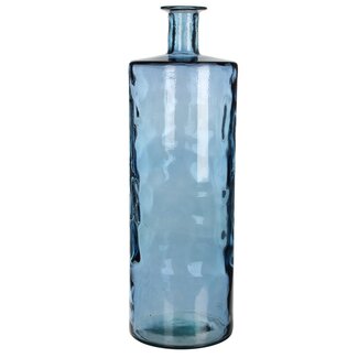 Mica Decorations Guan Glass Bottle Vase - Blue - H75 × Ø25 cm