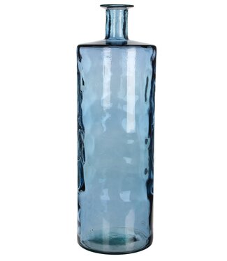 Mica Decorations Decoratieve fles Blauw 1Glas