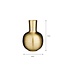Mica Decorations Dara Iron Vase - Gold