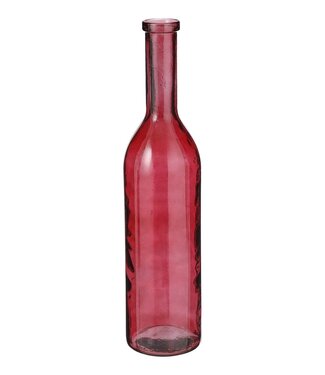 Mica Decorations Decoratieve fles Donkerrood 1Glas