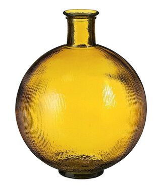 Mica Decorations Decoratieve fles Geel 1Glas
