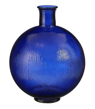 Mica Decorations Decoratieve fles Donkerblauw 1Glas