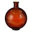 Mica Decorations Firenza Flaschenvase aus Glas - Dunkelbraun - H42 cm