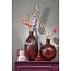 Mica Decorations Firenza Flaschenvase aus Glas - Dunkelbraun - H42 cm
