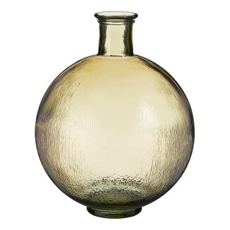 Mica Decorations Firenza Glass Bottle Vase - Light Brown