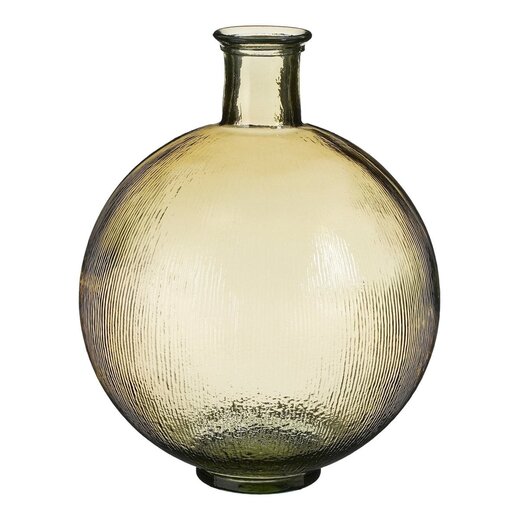 Mica Decorations Firenza Glass Bottle Vase - Light Brown
