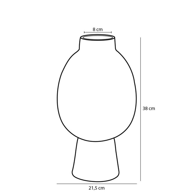 Vaas Blauw 1Keramisch