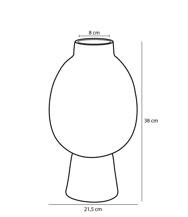 Vaas Blauw 1Keramisch