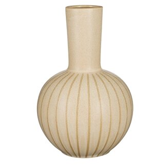 Mica Decorations Holm Vase aus Keramik - Creme - H52 cm