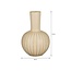 Mica Decorations Holm Vase aus Keramik - Creme - H52 cm