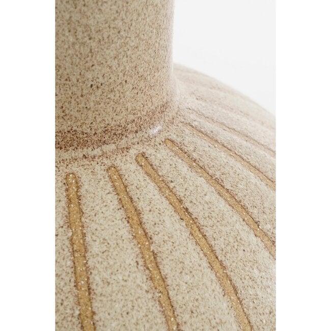 Mica Decorations Holm Ceramic Vase - Cream - H52 cm