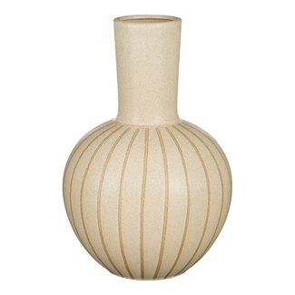 Mica Decorations Holm Vase aus Keramik - Creme - H42 cm