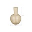 Mica Decorations Holm Vase aus Keramik - Creme - H42 cm