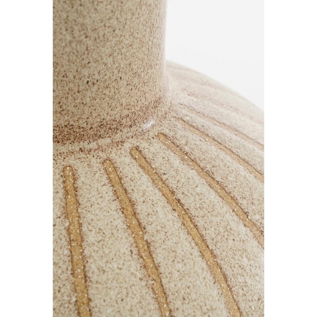 Mica Decorations Holm Ceramic Vase - Cream - H42 cm
