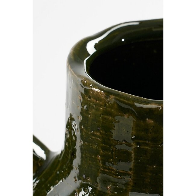 Mica Decorations Elena Ceramic Vase - Green