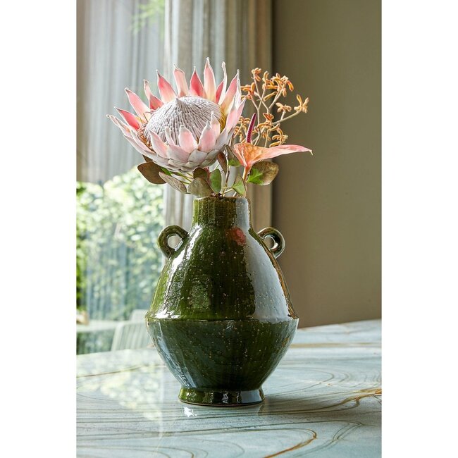 Mica Decorations Elena Ceramic Vase - Green