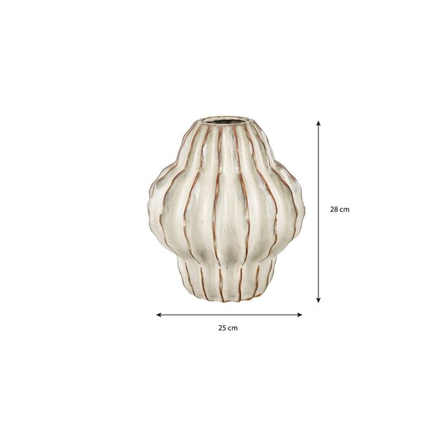 Vaas Gebroken wit 1Keramisch