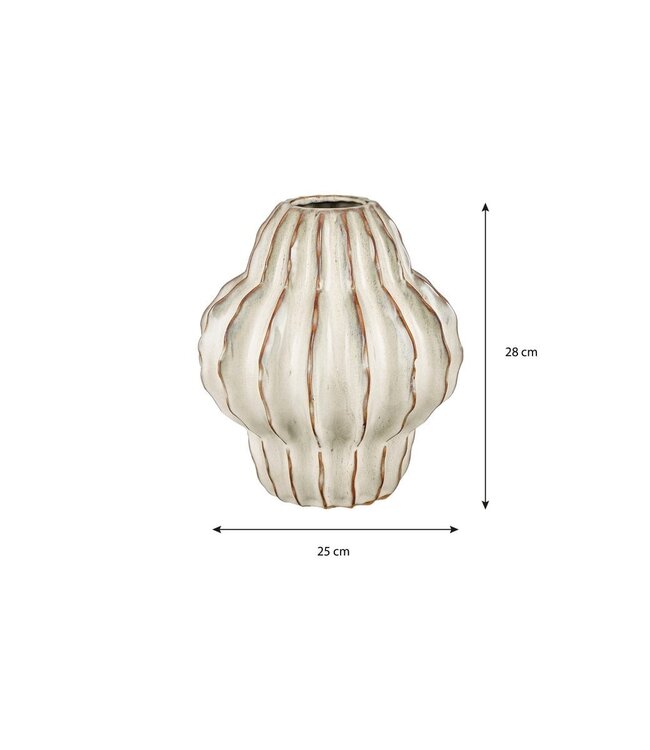 Vaas Gebroken wit 1Keramisch