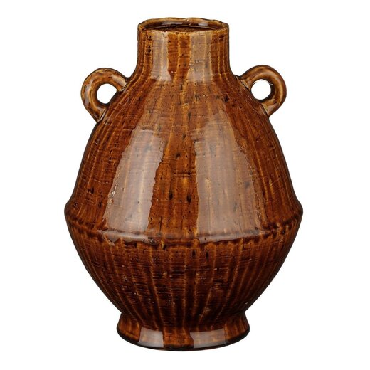 Mica Decorations Elena Ceramic Vase - Brown