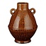 Mica Decorations Vaas Bruin 1Keramisch