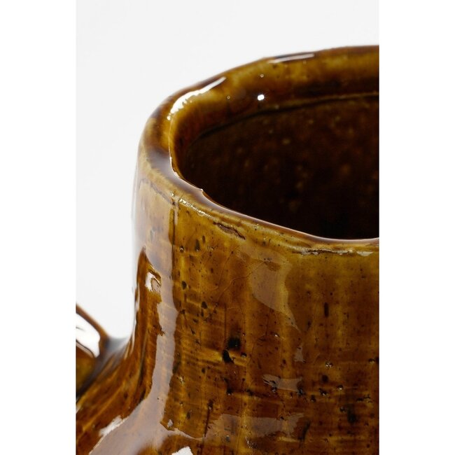 Mica Decorations Elena Vase aus Keramik - Braun