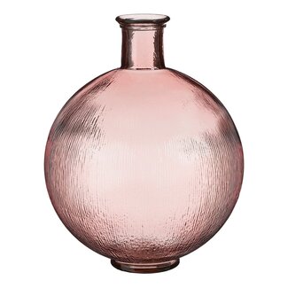 Mica Decorations Firenza Flaschenvase aus Glas - Hellrosa - H42 cm