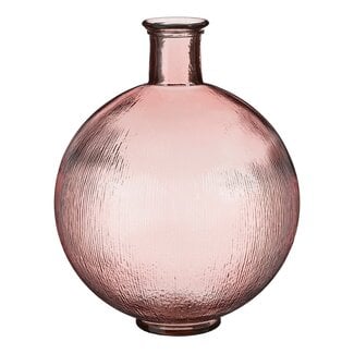 Mica Decorations Firenza Glass Bottle Vase - Light Pink - H42 cm