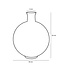 Decoratieve fles Lichtroze 1Glas