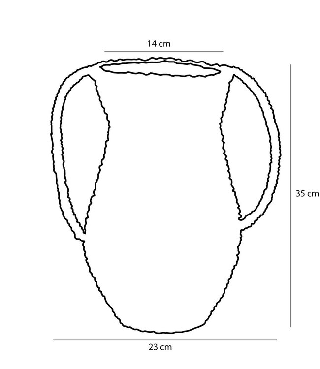 Decoratieve vaas Groen 1Zeegras