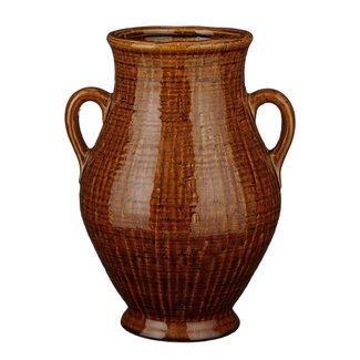 Mica Decorations Elena Vase aus Keramik - Braun