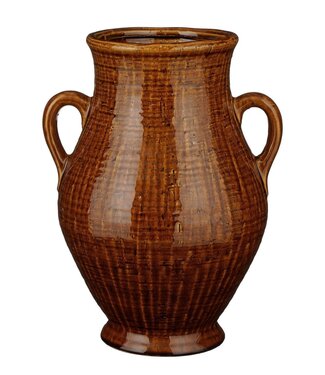 Mica Decorations Vaas Bruin 1Keramisch