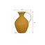 Mica Decorations Gyge Iron Vase - Yellow