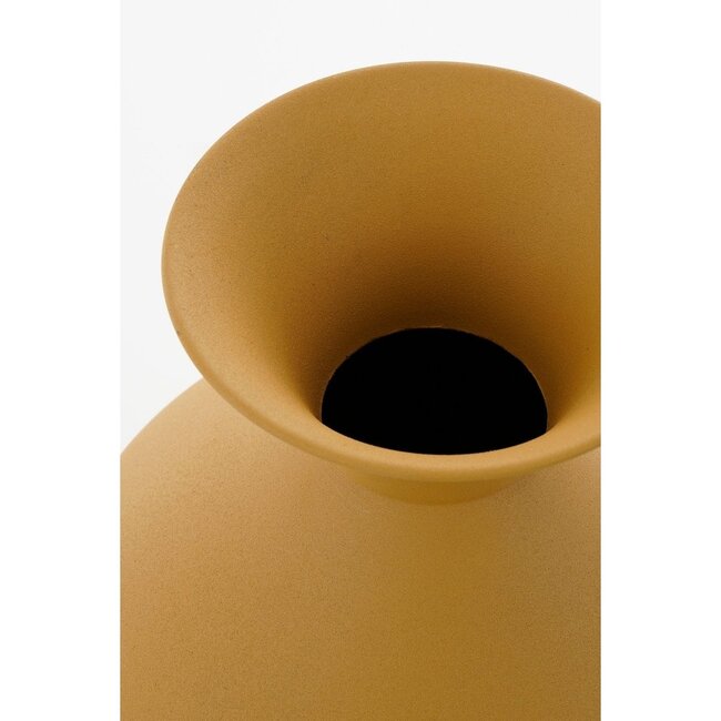Mica Decorations Gyge Vase aus Eisen - Gelb
