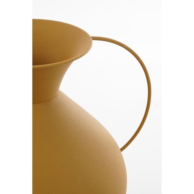 Mica Decorations Gyge Vase aus Eisen - Gelb