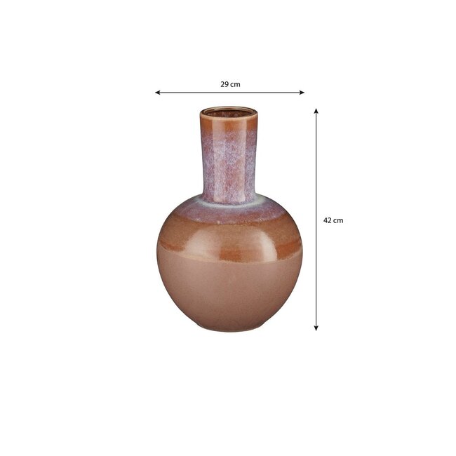 Mica Decorations Holm Vase aus Keramik - Terrakotta - H42 cm