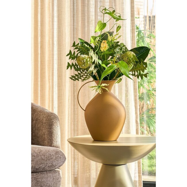 Mica Decorations Gyge Vase aus Eisen - Gelb