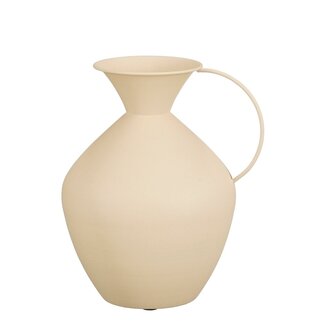 Mica Decorations Gyge Vase aus Eisen - Gebrochenes Weiß