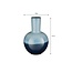 Mica Decorations Holm Ceramic Vase - Blue - H42 cm