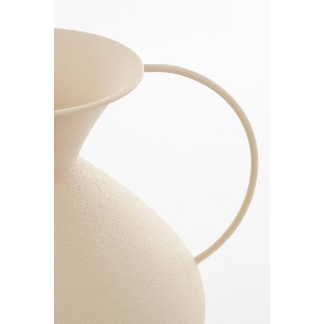 Mica Decorations Gyge Vase aus Eisen - Gebrochenes Weiß