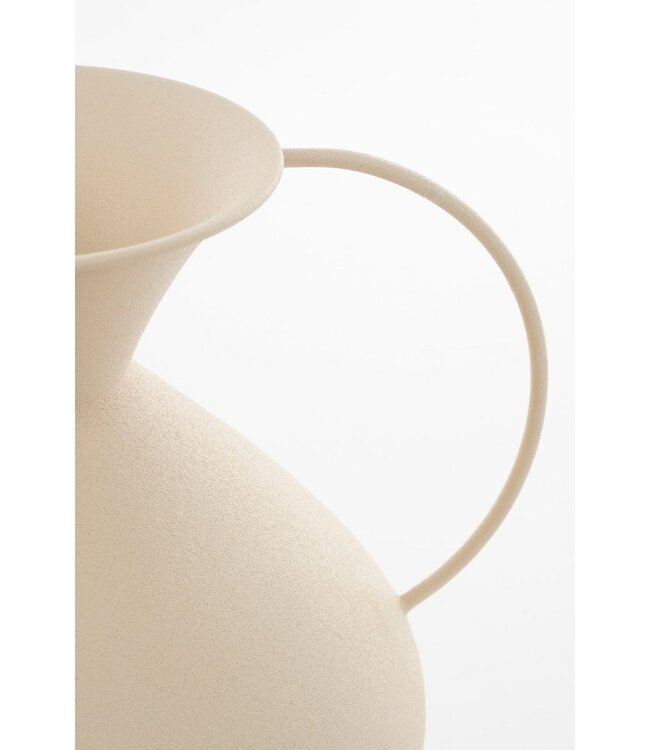 Vaas Gebroken wit 1Ijzer