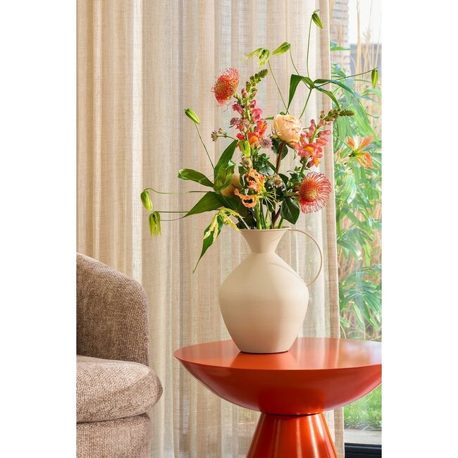 Mica Decorations Gyge Vase aus Eisen - Gebrochenes Weiß