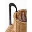 Mica Decorations Loulou Dekovase aus Rattan - Hellbraun - H42 cm