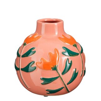 Mica Decorations Ava Vase aus Keramik - Rosa - H20 cm