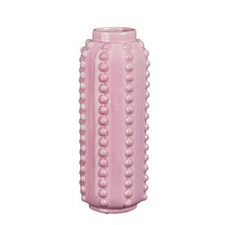Mica Decorations Boaz Ceramic Vase - Pink - H30 cm
