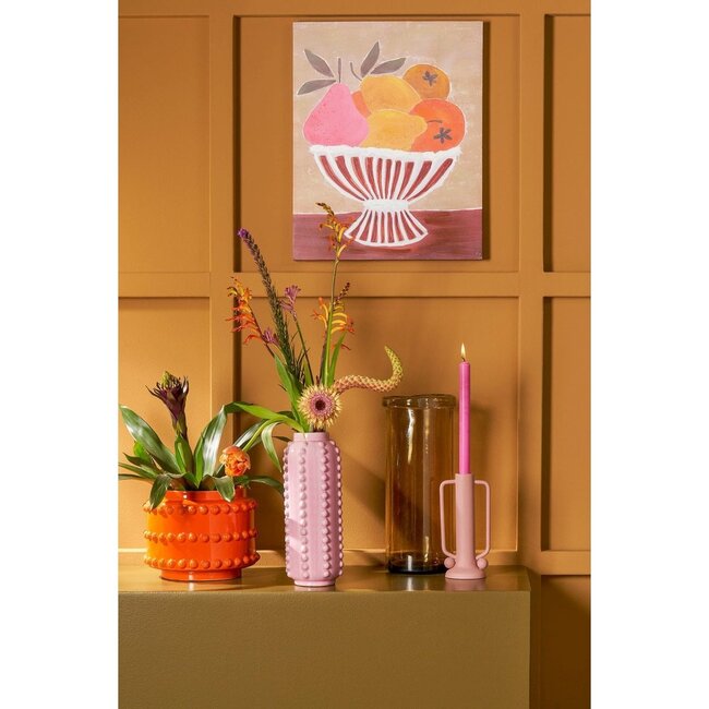 Mica Decorations Boaz Ceramic Vase - Pink - H30 cm